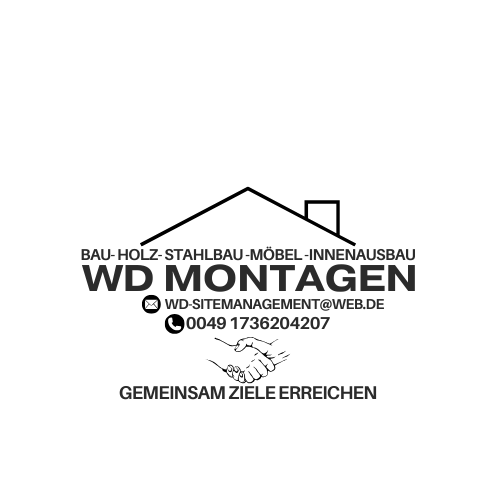 Logo von WD Montagen – Erger Media erstellt maßgeschneiderte Logos und visuelle Identitäten für Montage-Dienstleistungen